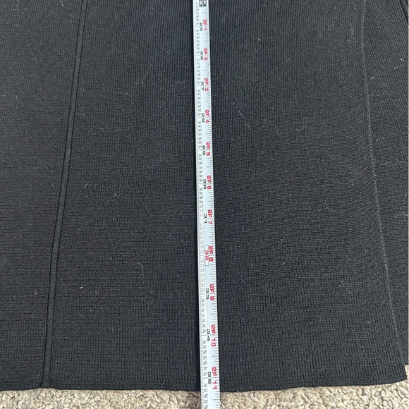 Nina Charles Kasper ASL wool blend maxi skirt Medium black buttons whimsigoth - Picture 7 of 7